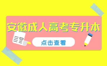 几月份报考安徽成人高考专升本？